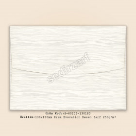 13x18cm Krem Evocation Desen Zarf 250gr/m²
