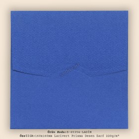 16x16cm Lacivert Prisma Desen Zarf 220gr/m²